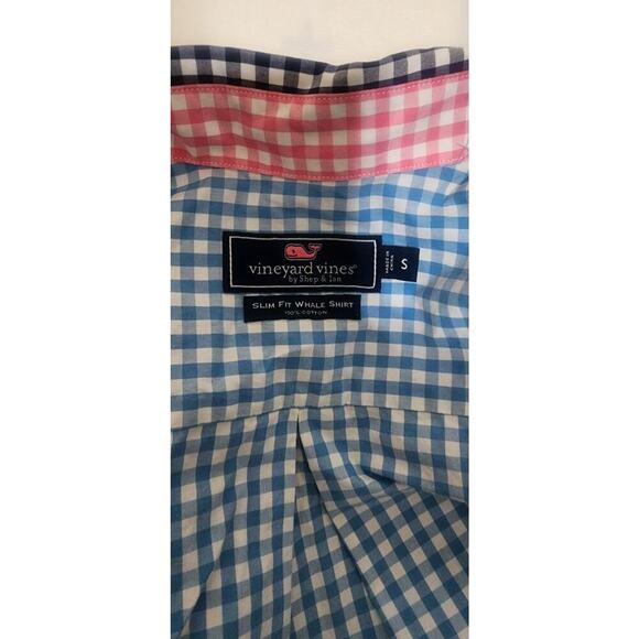 Vineyard Vines Multicolor plaid Slim Fit Whale Shirt long sleeve Mens Sz‎ Small - Picture 4 of 4